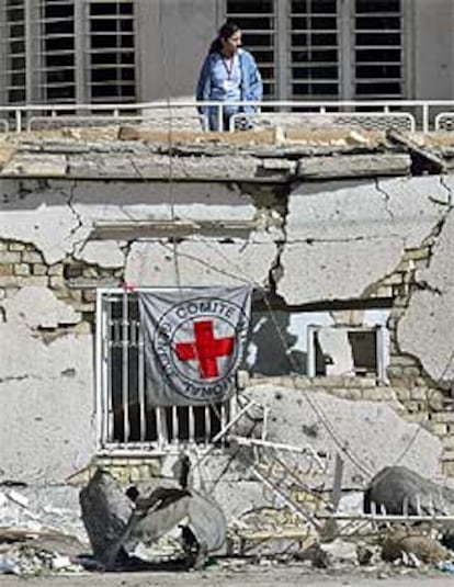 Centro de la Cruz Roja en Bagdad (Irak) destruido en octubre.