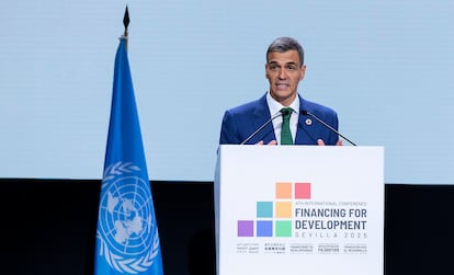 Pedro Sánchez, este jueves en Sevilla.