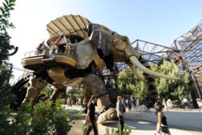 Fantasmagorique, el elefante mecánico de La Fabrique de Nantes (Francia).