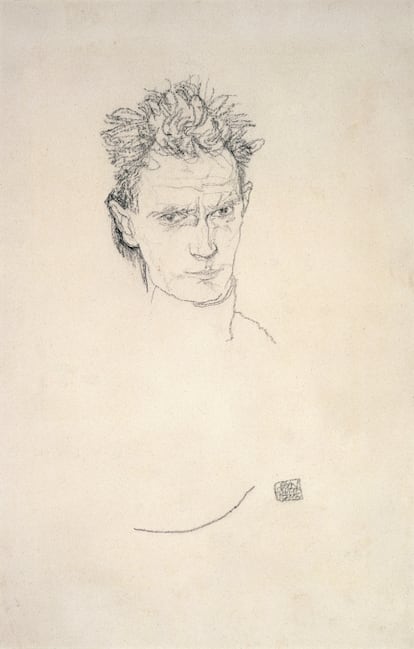 'Autorretrato en uniforme' (1916), de Egon Schiele.