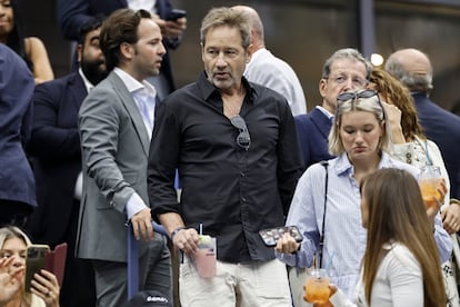 El actor David Duchovny a su llegada al centro de tenis nacional Billie Jean King, en Nueva York.