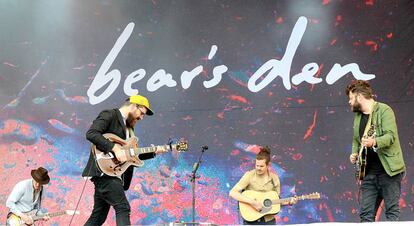 Concierto de Bear&#039;s Den en el festival Glastonbury, el pasado 25 de junio. 