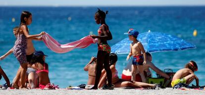 Una playa cercana a Marsella (Francia).