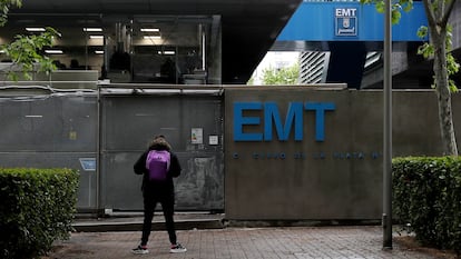 Las oficinas centrales de la EMT de Madrid, el pasado jueves.