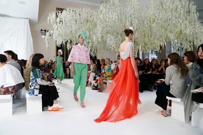 Atmósfera del desfile de Delpozo.