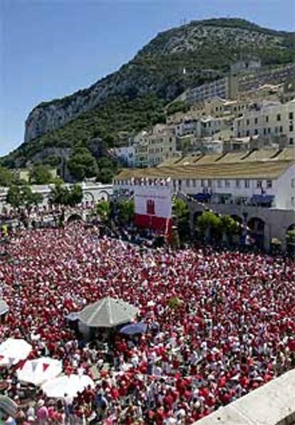 Un momento de la celebración del Día Nacional de Gibraltar. PLANO GENERAL - ESCENA