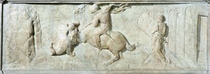 'San Jorge y el dragón', obra en mármol de Donatello.