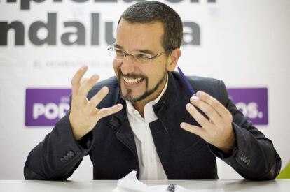 Sergio Pascual, secretario de Organización de Podemos, en octubre de 2015.