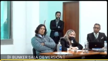Captura de pantalla de un momento de la audiencia pública de imputación de cargos a Nicolás Petro, hijo de Gustavo Petro, llevada a cabo en agosto de 2023. 