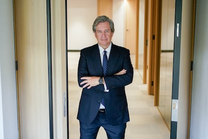 Beltrán de la Lastra, presidente de Panza Capital, posa en las oficinas de la compañía en Madrid. 