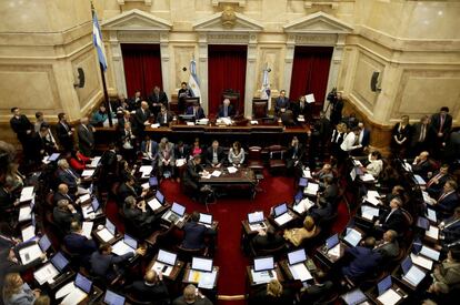 El Senado de Argentina durante una sesión.