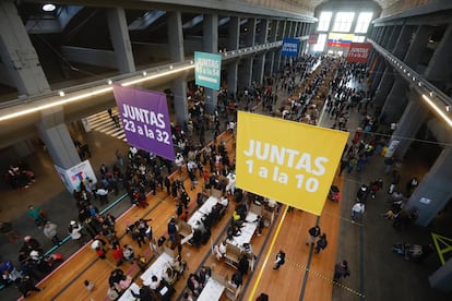 Ecuatorianos residentes en España votaban en Madrid en las elecciones de su país de septiembre de 2019.