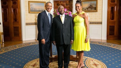 Los Obama y Museveni en la Casa Blanca el martes