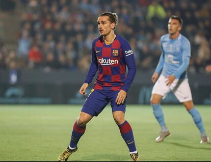  El delantero francés Barcelona, Antoine Griezmann, durante el partido.