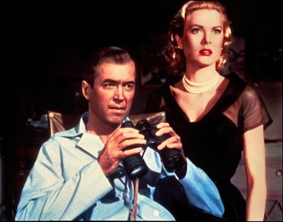 James Stewart y Grace Kelly en 'La ventana indiscreta'  (1954).