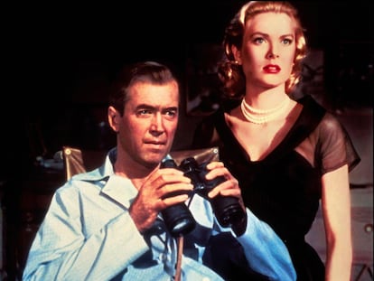 James Stewart y Grace Kelly en 'La ventana indiscreta'  (1954).