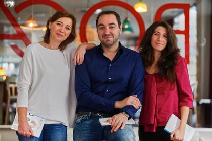 De izquierda a derecha, Maite Malagón, Fernando J. Lopez y Vanesa Pérez Sauquillo.
