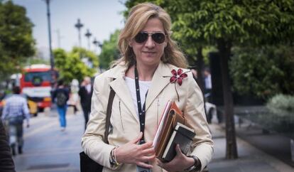La infanta Cristina, el pasado 7 de mayo en Barcelona.