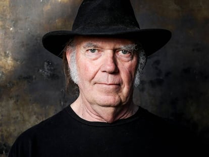 Retrato de Neil Young en su web de Neil Young Archives.