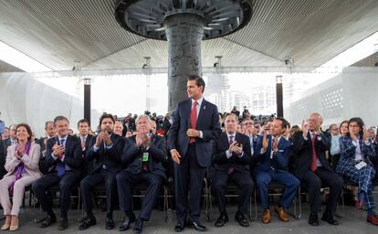 Pe&ntilde;a Nieto en el Museo de Antropolog&iacute;a. 