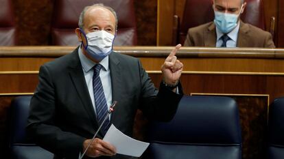 Justice Minister Juan Carlos Campo in Congress.