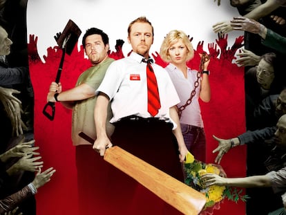 The movie poster for 'Shaun of the Dead.'