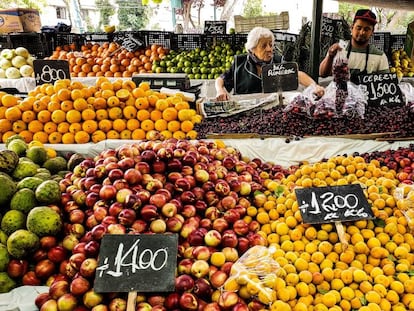 Un mercado de fruta y verdura de Santiago de Chile. 