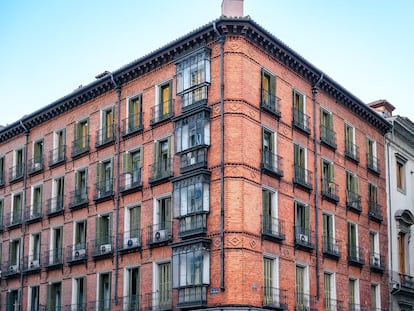 Viviendas en un edificio histórico del centro de Madrid.