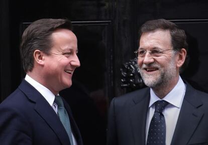 David Cameron and Mariano Rajoy at 10 Downing Street this week.