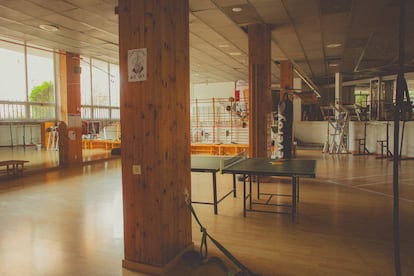 El gimnasio del colegio mayor Chaminade.