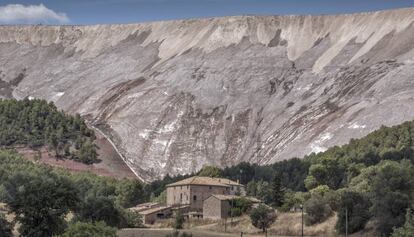 Residuos de la mina de Iberpotash.