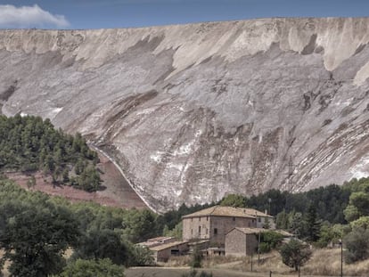 Residuos de la mina de Iberpotash.