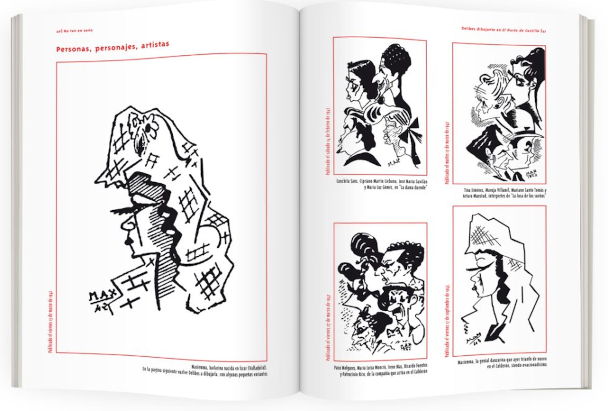 Libro de las caricaturas de MIGUEL DELIBES publicado por su fundación, imagen de EL PAIS