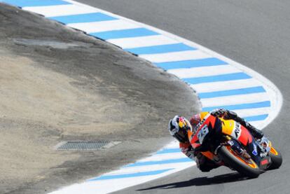 Dani Pedrosa, en los entrenamientos del Gran Premio de Estados Unidos.