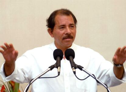 El presidente de Nicaragua, Daniel Ortega, durante una sesión del Parlamento Centroamericano en 2007.