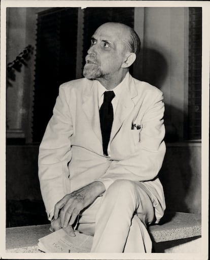 Juan Ramón Jiménez, retratado en 1952.