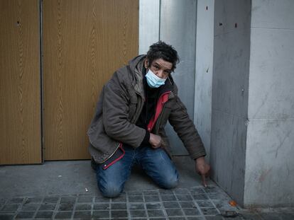 Cucu, el hombre sin techo a quién han rociado con gasolina.