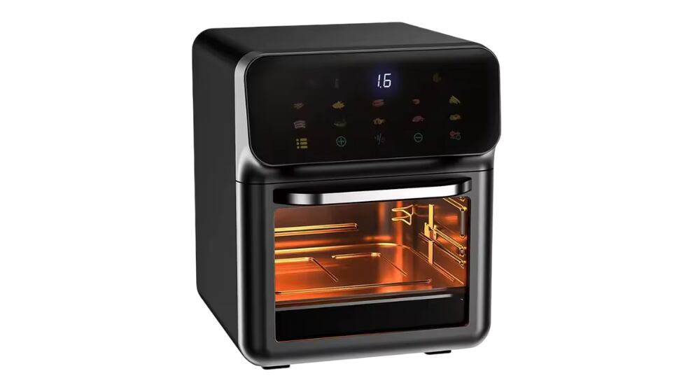 Vista de la freidora de aire con descuento en AliExpress.