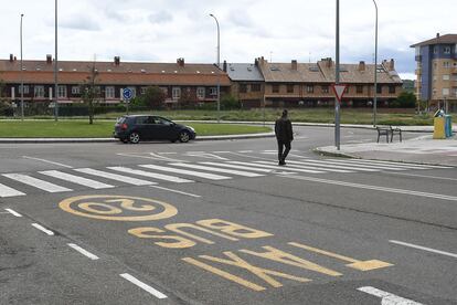 Zona de aparcamientos de León donde se produjo la reyerta.