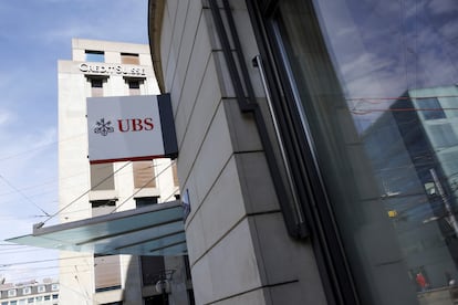 UBS and Credit Suisse logos