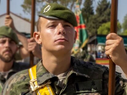 El caballero legionario Neil Gavalda Macias. Foto facilitada por el Ejército de Tierra.