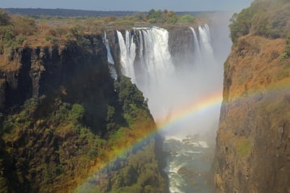 La belleza de las cataratas Victoria.