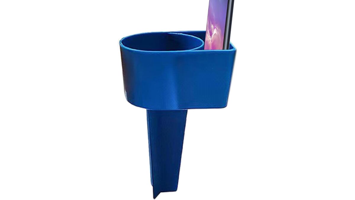 Soporte para bebidas de playa.