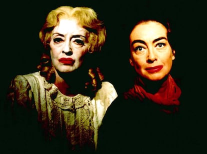 Bette Davis y Joan Crawford, probablemente las dos enemigas más famosas de la historia del cine dentro de la pantalla ('¿Qué fue de Baby Jane'?) y también fuera.