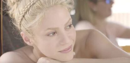 Shakira en el vídeo 'La bicicleta'.