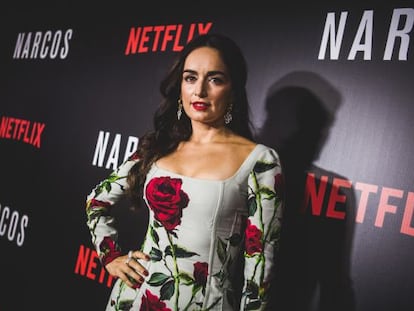 Ana de la Reguera, en la presentación de 'Narcos' en Brasil.