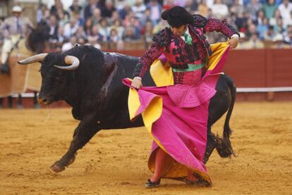 Morante de la Puebla, en la pasada Feria de Abril.