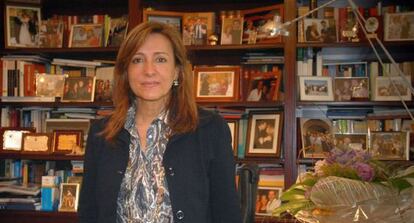 Pilar Sánchez, en su despacho de alcaldía durante su mandato.