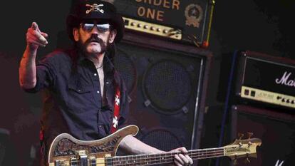 Lemmy Kilmister en una actuación en junio de este año.