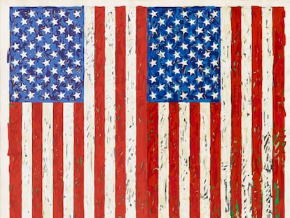 &#039;Flag&#039;, obra de Jasper Johns de 1954-1955.